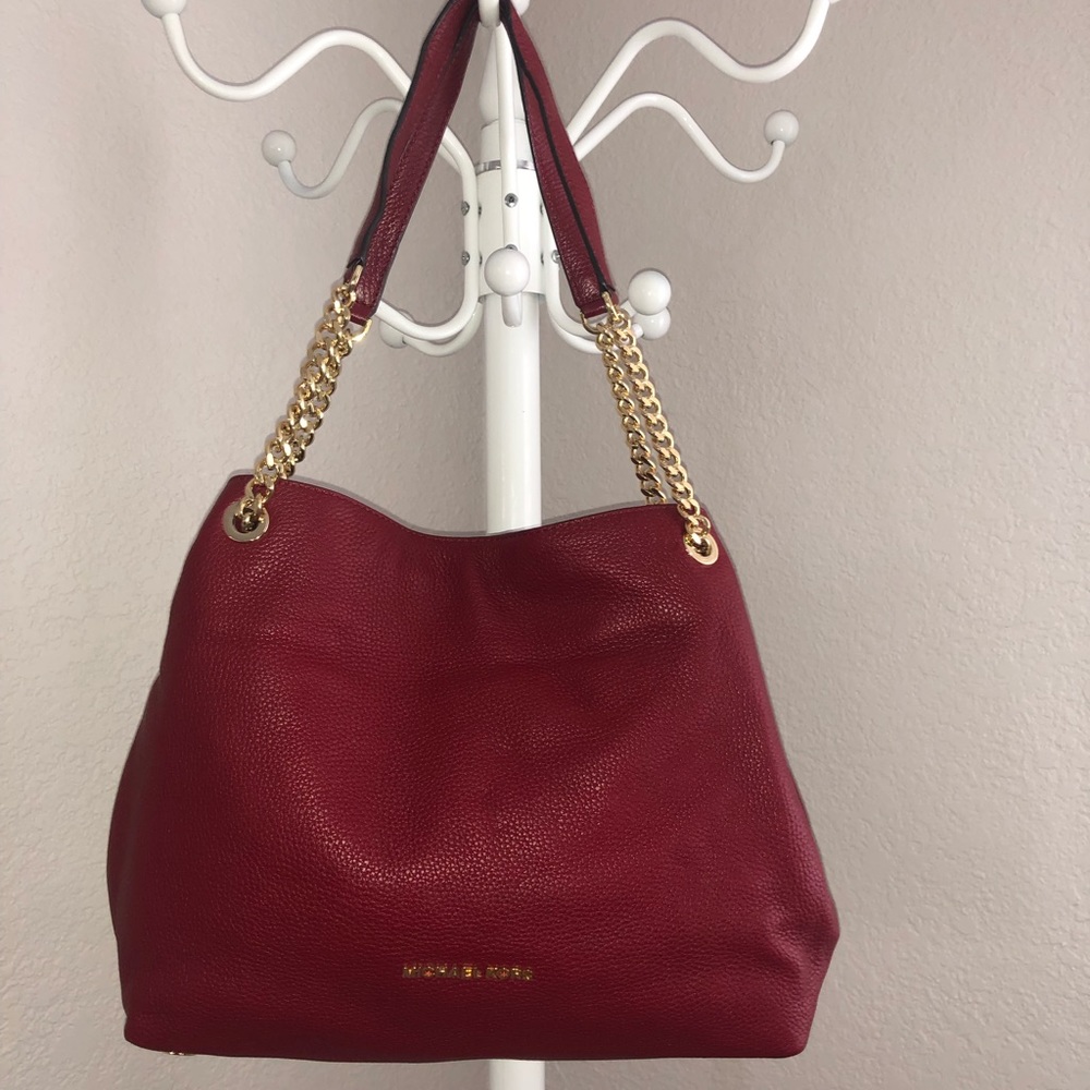 Michael Kors Shldr Tote- Cherry